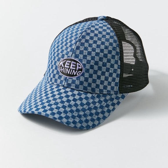 Urban Outfitters Accessories - Urban Outfitters Y2K Trucker Hat NWT - Blue